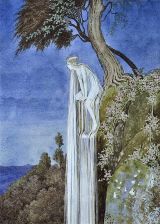 Ida Rentoul Outhwaite: The Waterfall Fairy. Uit: The Enchanted Forest | 1921