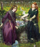 Dante Gabriel Rossetti: Dantes visioen van Rachel en Lea (1855)
