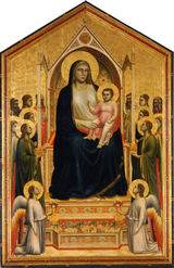 Giotto di Bondone: Madonna en kind, altaarstuk Ognisanti, Florence (1310)