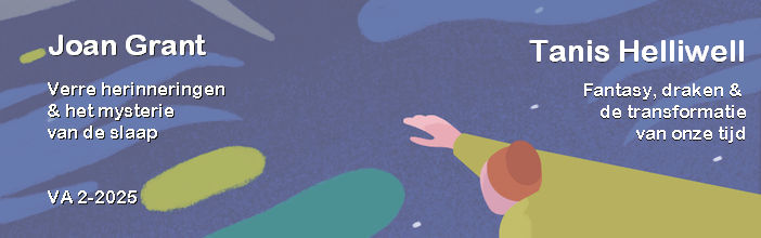 We leven in een onttoverde wereld die van toeval aan elkaar hangt, aldus het gangbare levensgevoel. In VA's nieuwe zomernummer stellen we daar een andere beleving tegenover. Tanis Helliwell verrast ons met haar visie op de populariteit van en draken, en de transformatie waar onze wereld momenteel doorheen gaat. De Engelse Joan Grant betovert ons met haar kijk op geboorte & dood, en het mysterie van de slaap en de sleutelzin die volgens Grant iedereen zich aan het eind van zijn of haar leven zou moeten stellen: 'Hoeveel mensen zijn gelukkiger omdat jij geboren ben?'