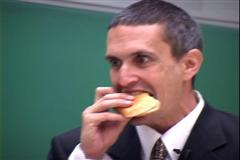 Toespraak over hamburger-recycling in Plattsburgh, VS